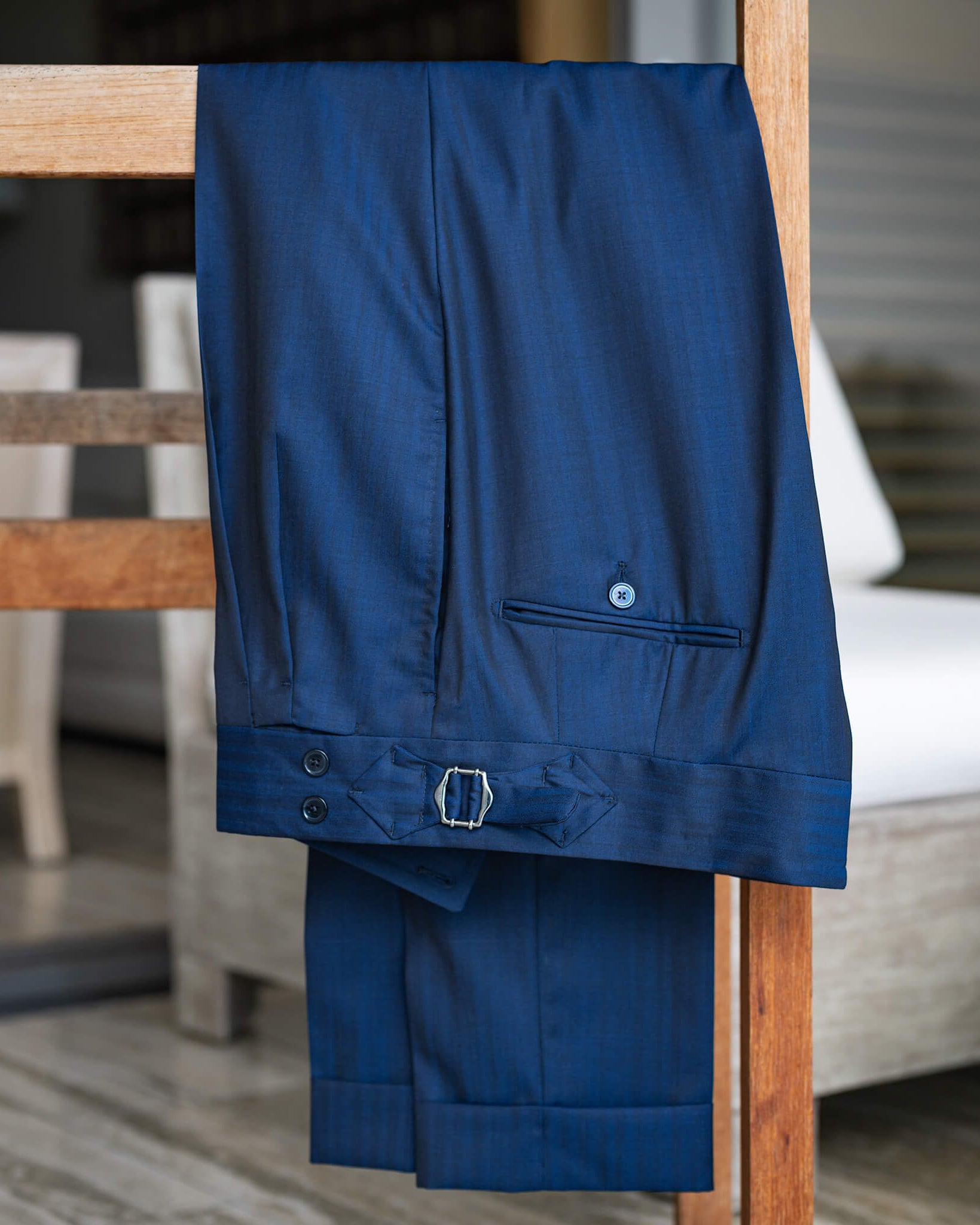 Navy Solaro Signature Trousers