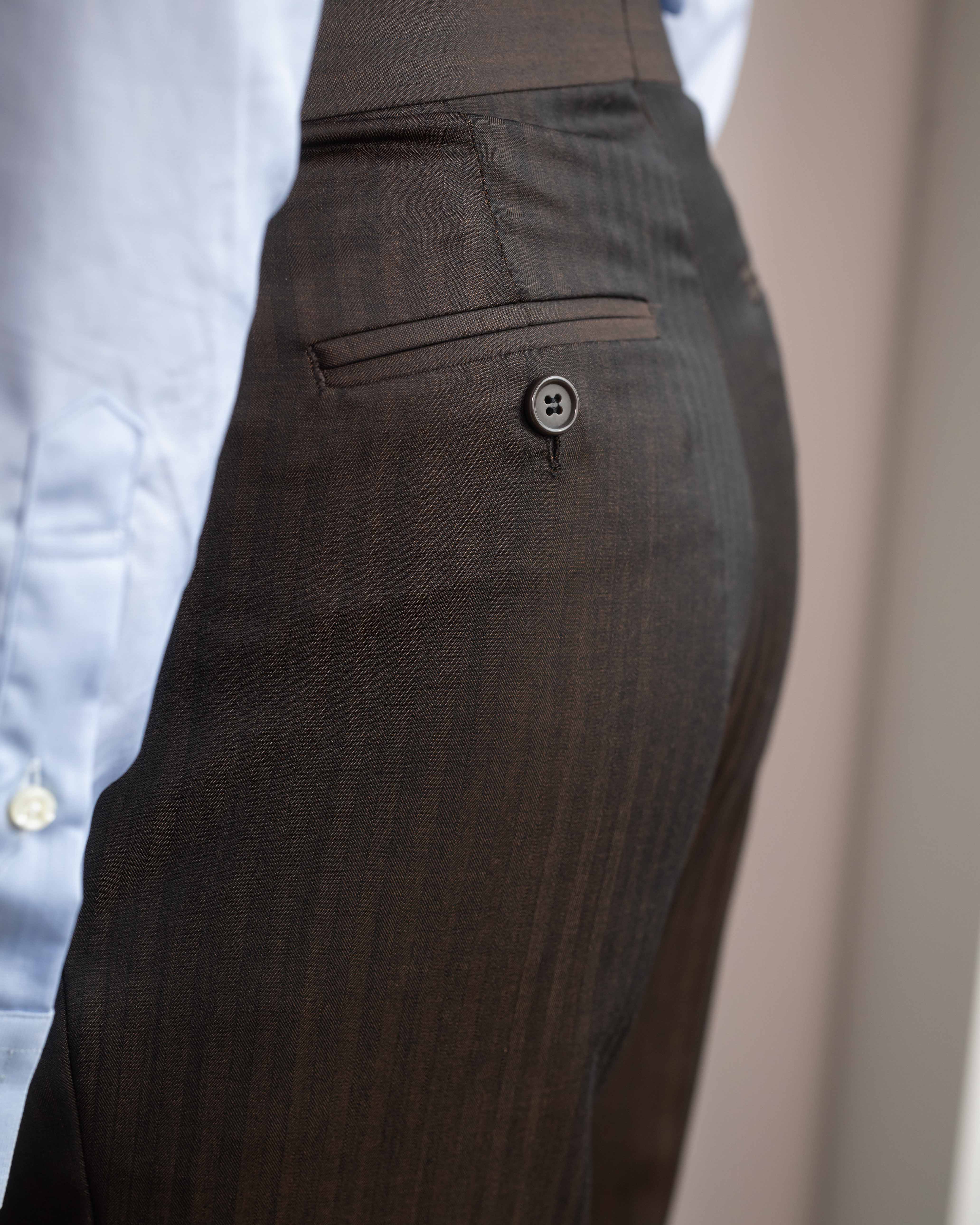Brown Solaro Signature Trousers